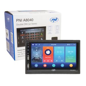 Automobilski multimedijski player PNI A8040 s Androidom 13, 2GB DDR3/ROM 32GB, ekran od 7 inča, CarPlay, Android Auto, 2 x USB, BT