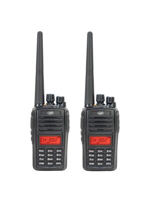 Komplet od 2 prijenosne radio stanice PNI PMR R18, 446MHz, 0.5W, 128 kanala, 16 PMR i 50 CTCSS i 104 DCS tona, FM radio, prog.