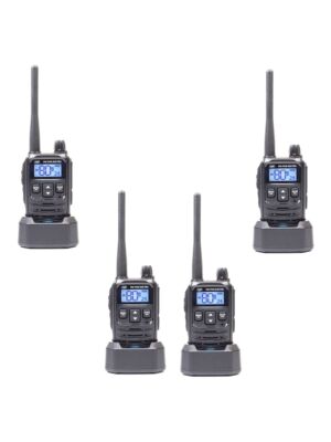 Komplet od 4 prijenosne radio stanice PNI PMR R45 PRO 446MHz, 0.5W, 99 programabilnih kanala, 16 PMR i 38 CTCSS i 104 DCS tona,