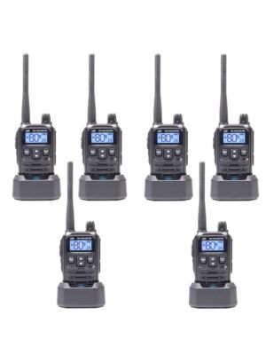 Komplet od 6 prijenosnih radio stanica PNI PMR R45 PRO 446MHz, 0.5W, 99 programabilnih kanala, 16 PMR i 38 CTCSS i 104 DCS tona,