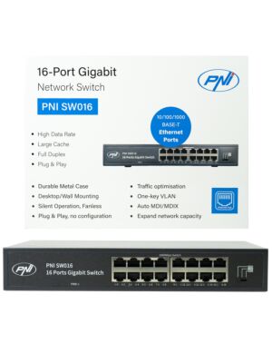 Prekidač PNI SW016, 16 x 10/100/1000 Mbps