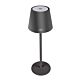 Stolna lampa PNI LTB04 2.5W, sa baterijom, USB punjenje, crna boja